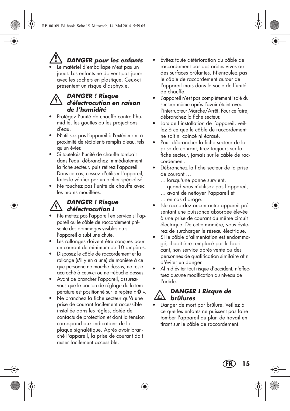 Silvercrest SFE 1500 B2 User Manual | Page 17 / 46