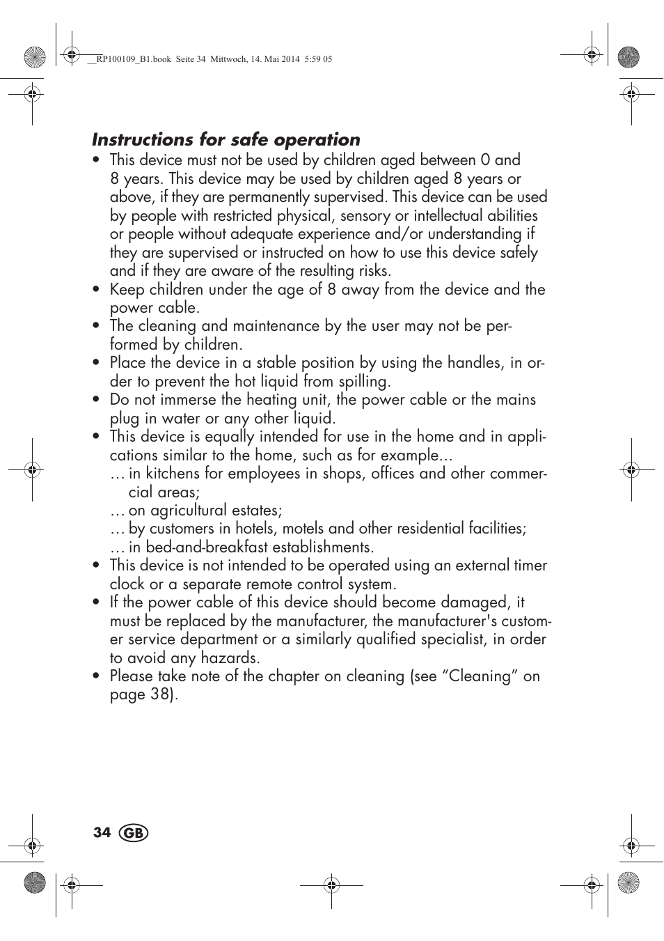 Silvercrest SFE 1500 B2 User Manual | Page 36 / 46