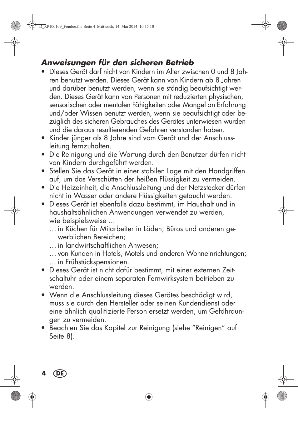Silvercrest SFE 1500 B2 User Manual | Page 6 / 46