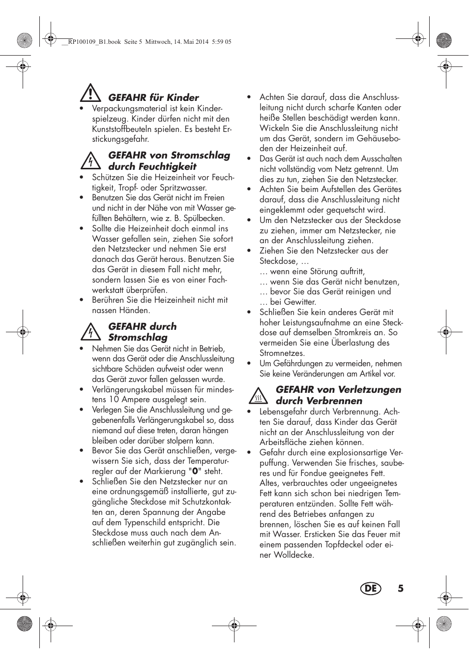 Silvercrest SFE 1500 B2 User Manual | Page 7 / 46