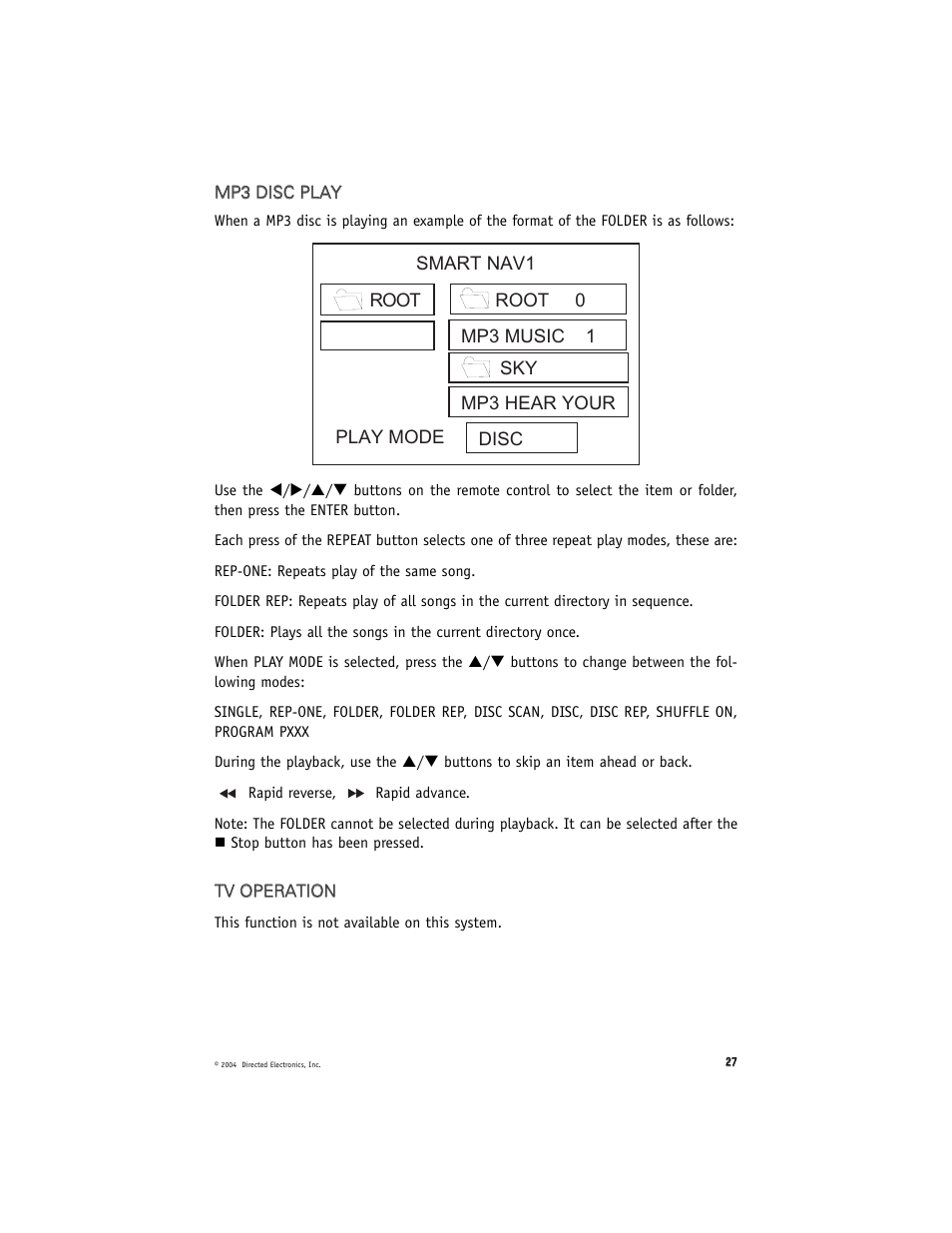 Directed Electronics OHD070 User Manual | Page 27 / 47