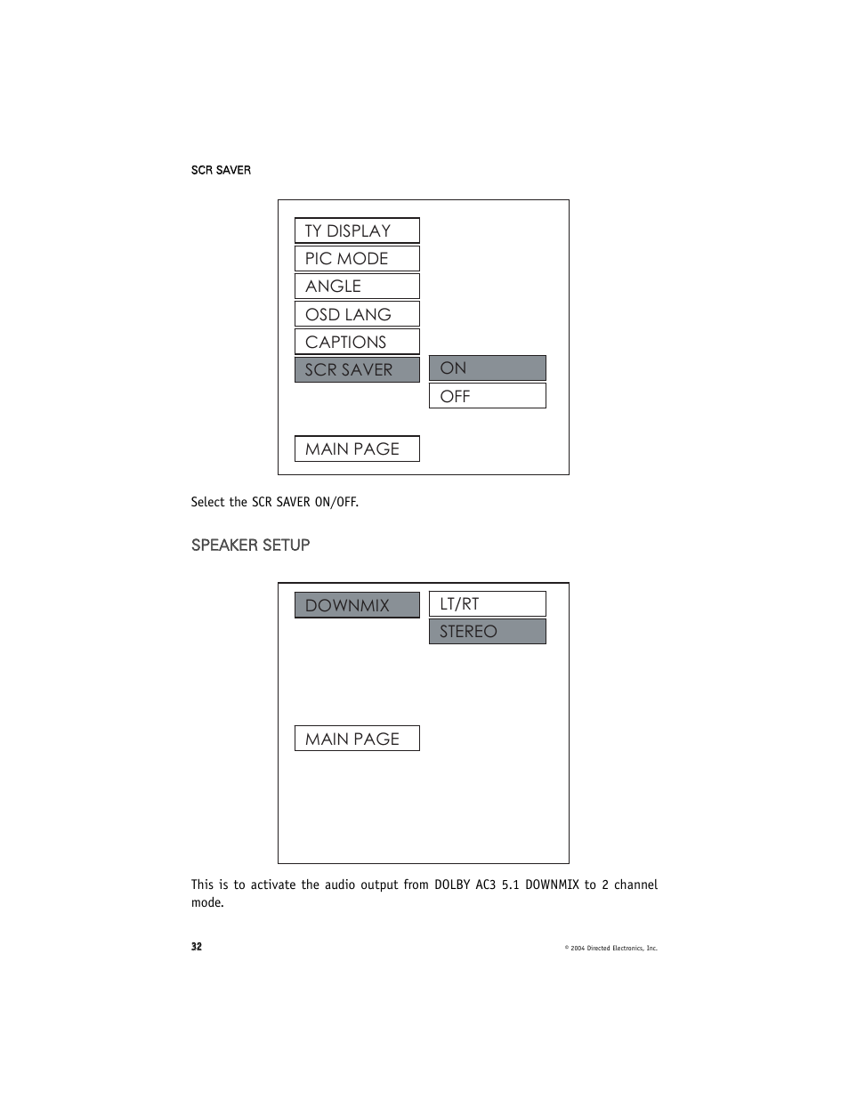 Directed Electronics OHD070 User Manual | Page 32 / 47