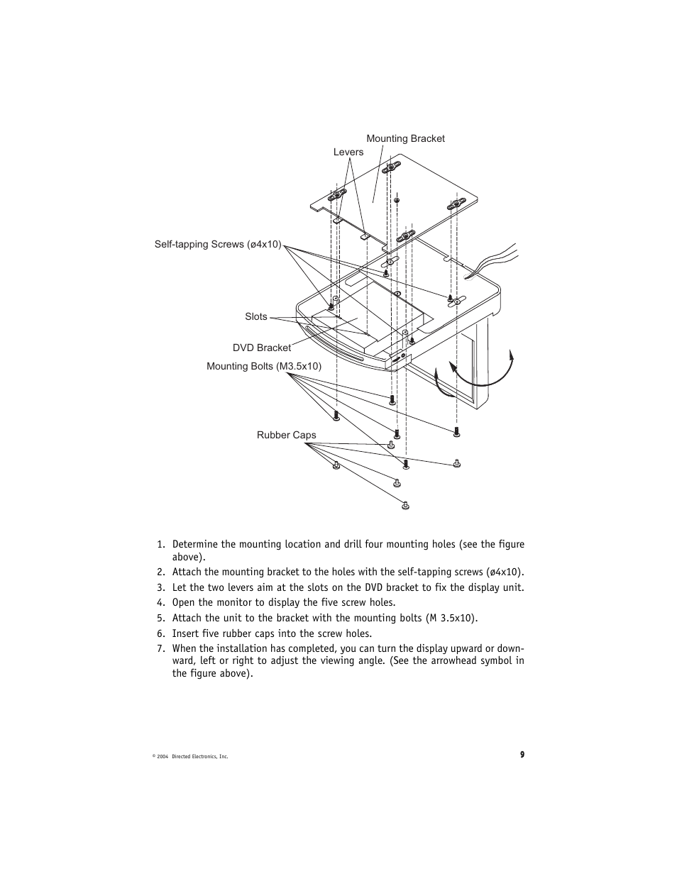 Directed Electronics OHD070 User Manual | Page 9 / 47