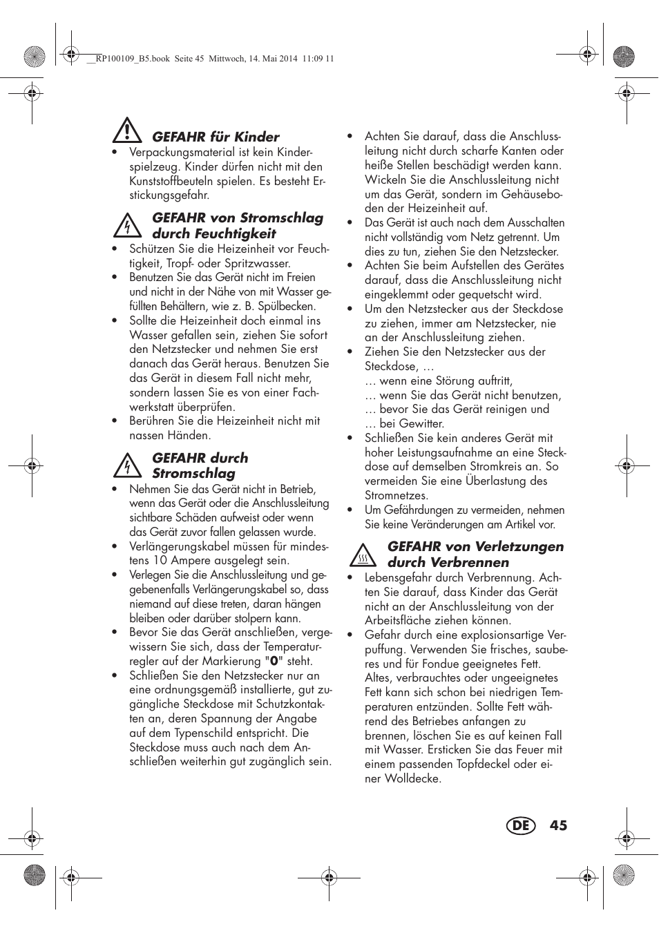 Silvercrest SFE 1500 B2 User Manual | Page 47 / 54