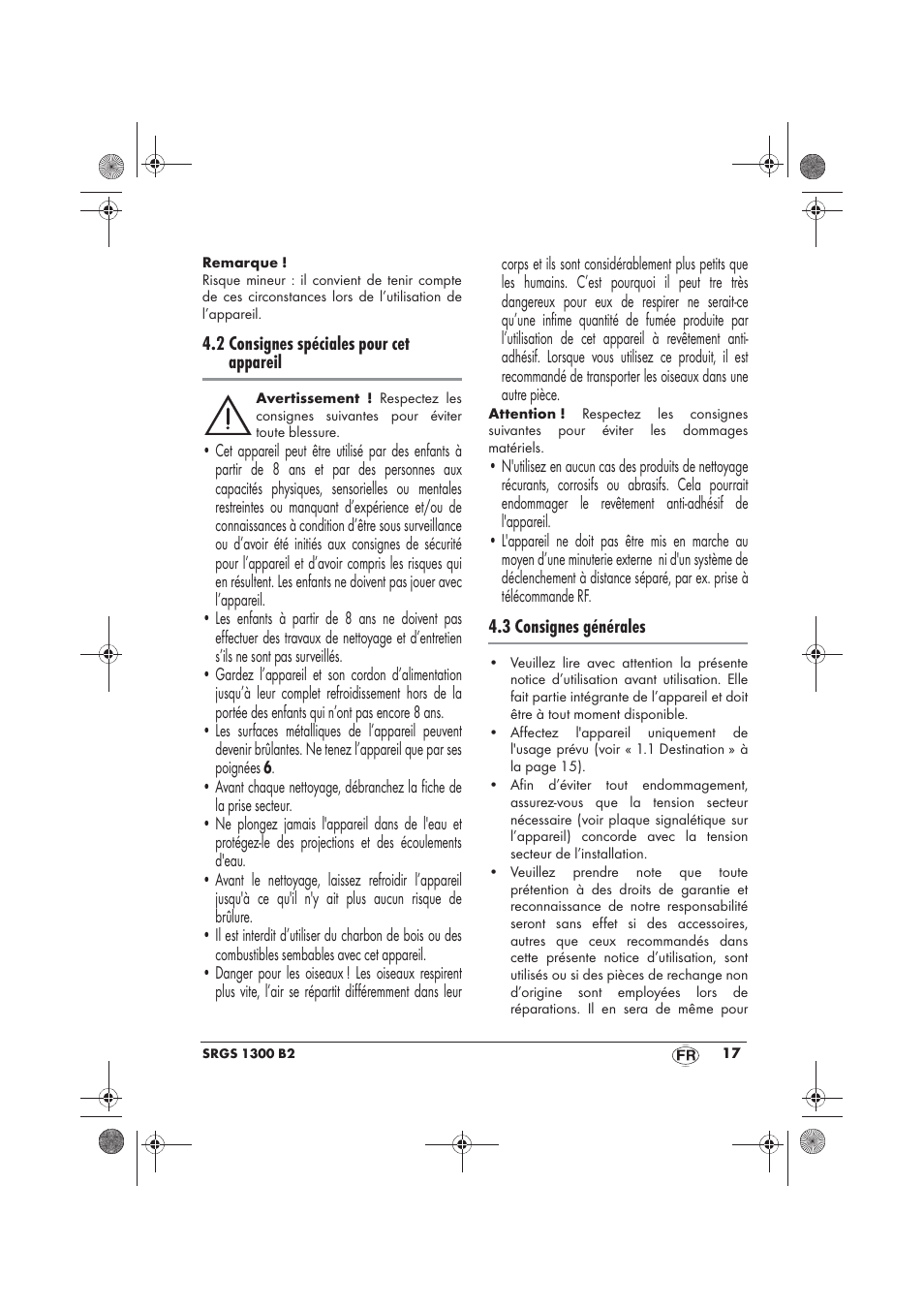 Silvercrest SRGS 1300 B2 User Manual | Page 19 / 54