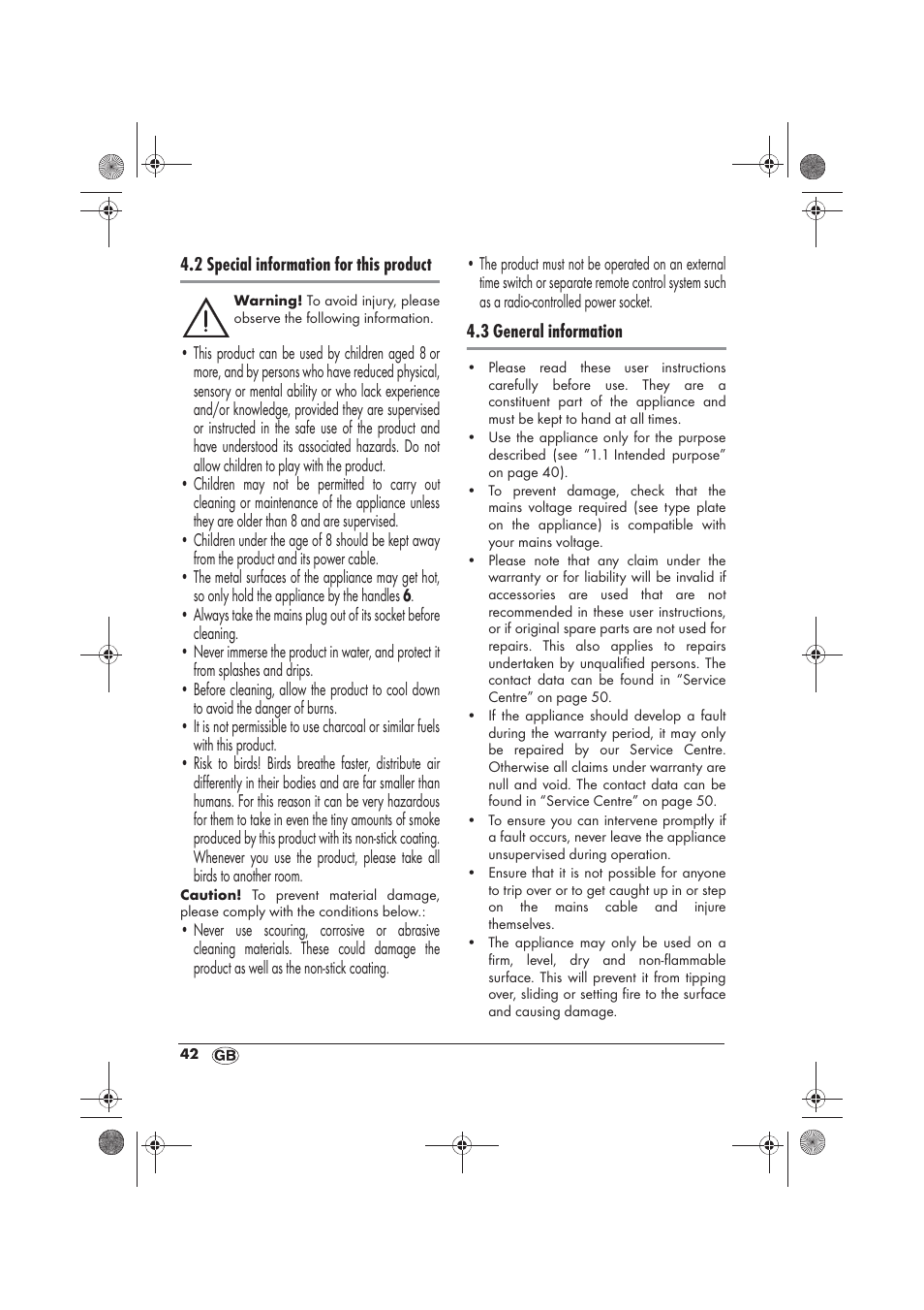 Silvercrest SRGS 1300 B2 User Manual | Page 44 / 54