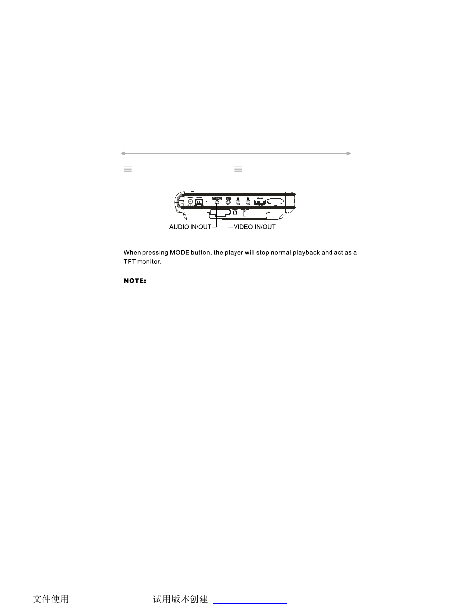 The a/v in/out function | Directed Video Tablet DVD Player TD700 User Manual | Page 24 / 49