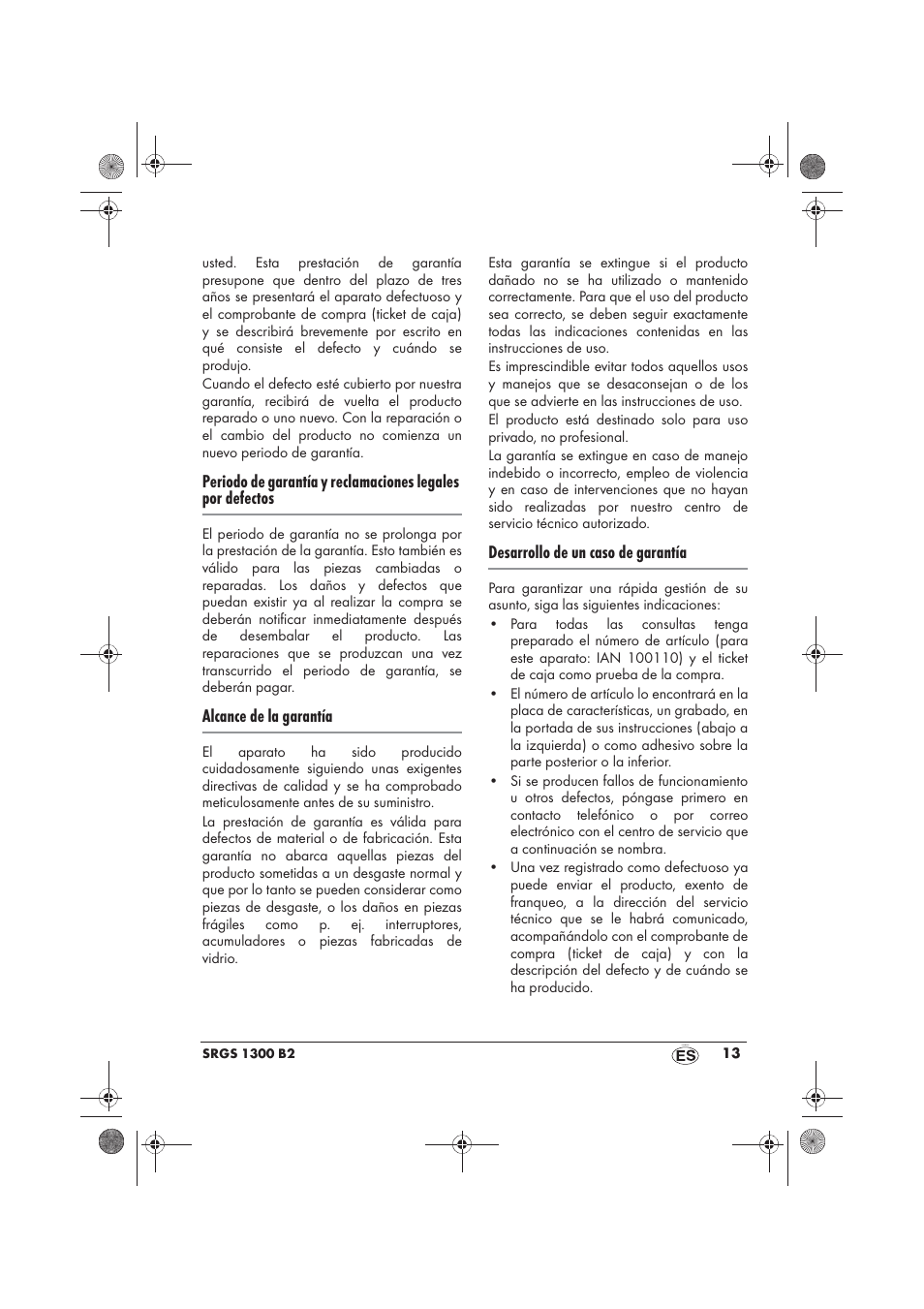 Silvercrest SRGS 1300 B2 User Manual | Page 15 / 66