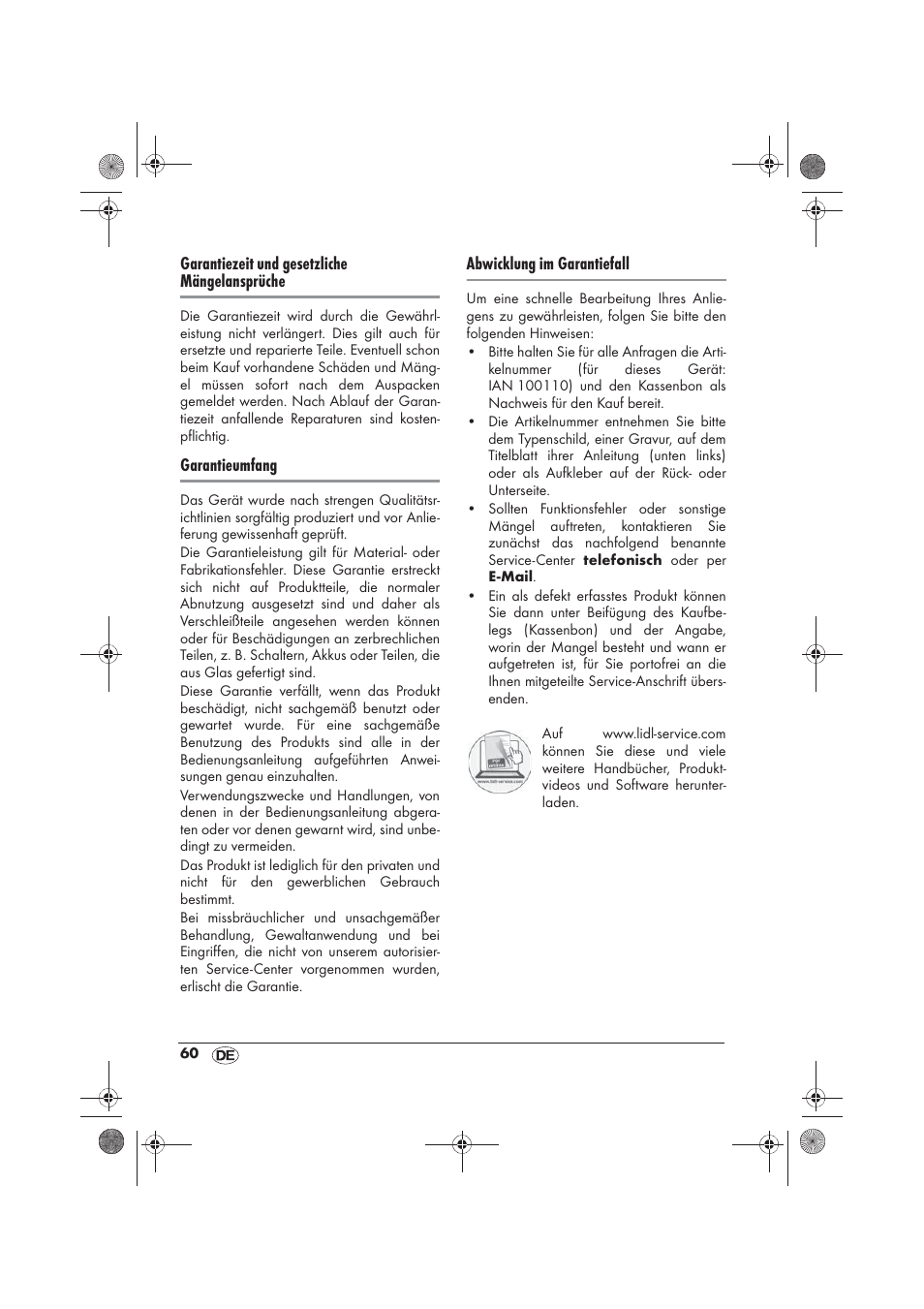 Silvercrest SRGS 1300 B2 User Manual | Page 62 / 66