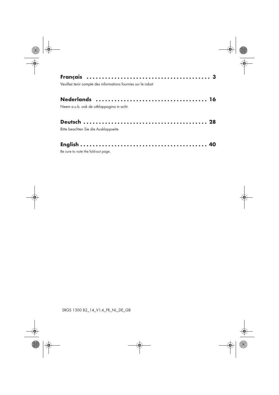 Silvercrest SRGS 1300 B2 User Manual | Page 2 / 54