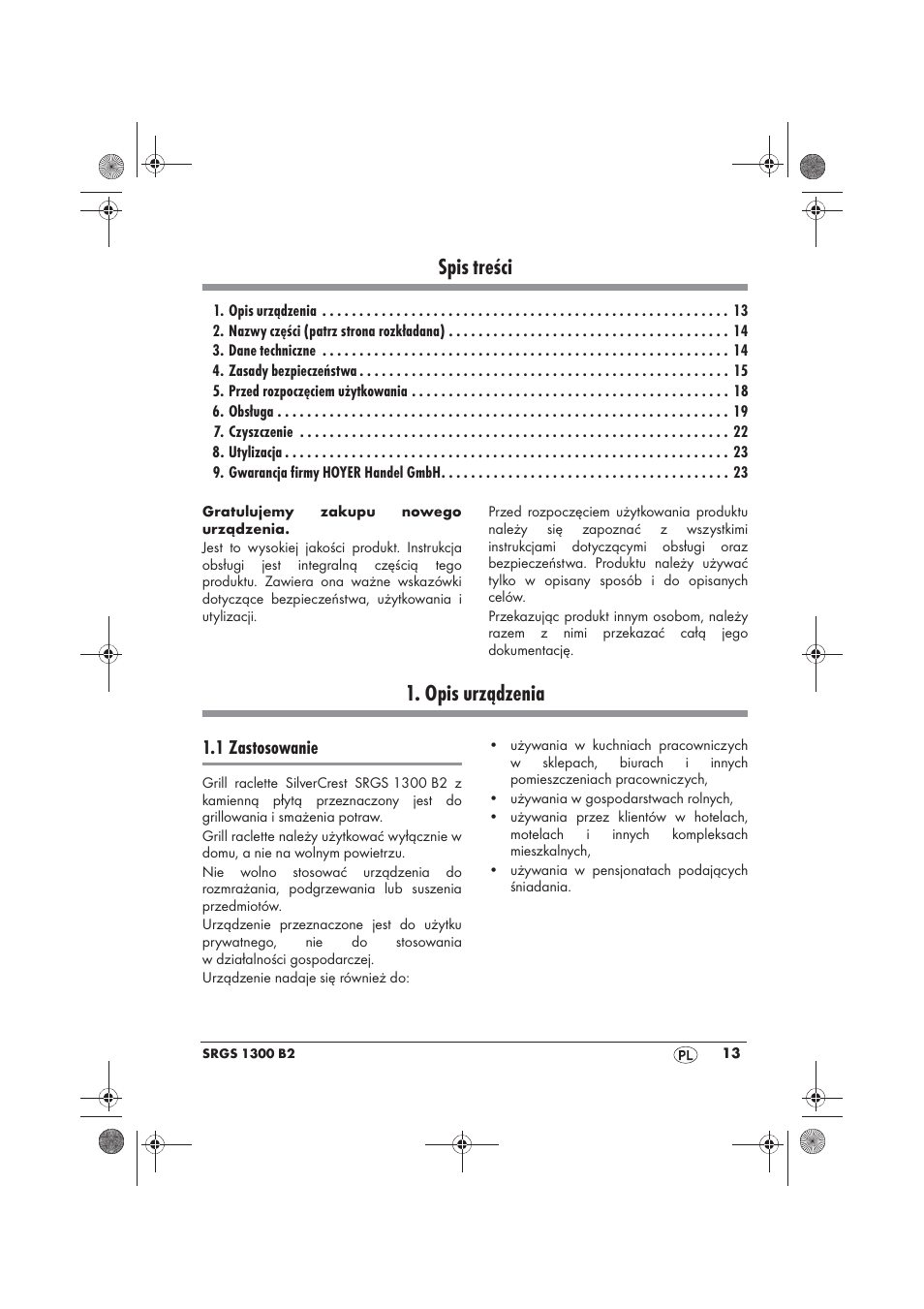 Silvercrest SRGS 1300 B2 User Manual | Page 15 / 86