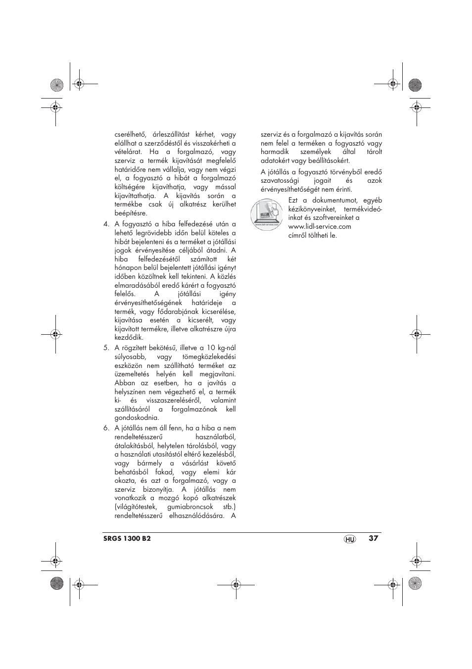 Silvercrest SRGS 1300 B2 User Manual | Page 39 / 86