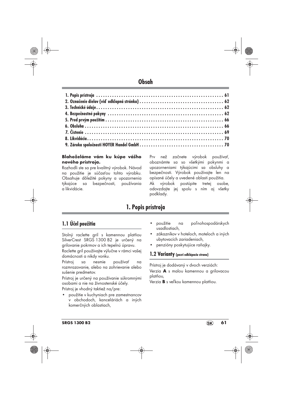 Silvercrest SRGS 1300 B2 User Manual | Page 63 / 86