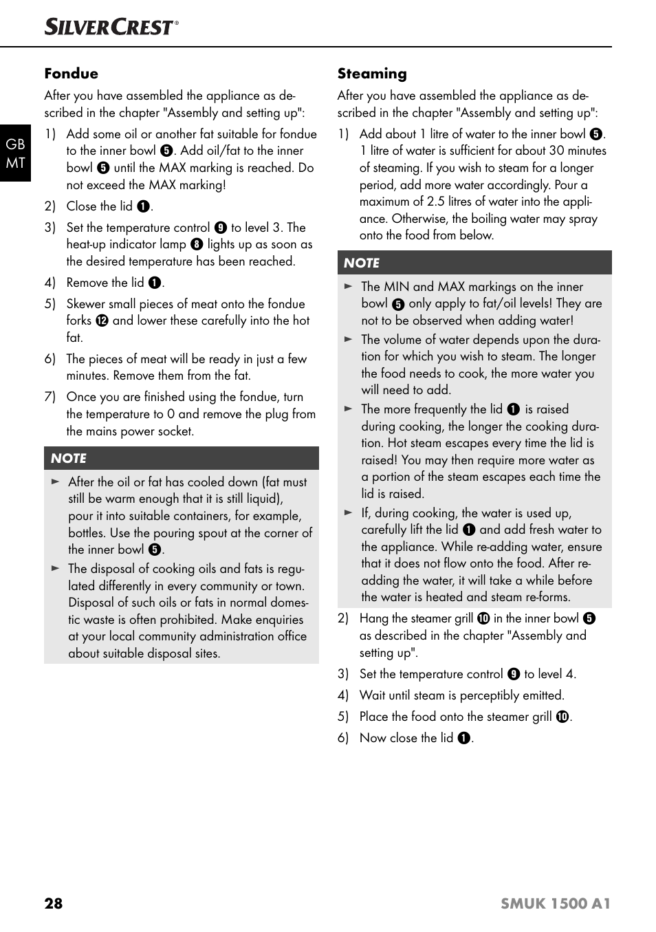 Silvercrest SMUK 1500 A1 User Manual | Page 31 / 64