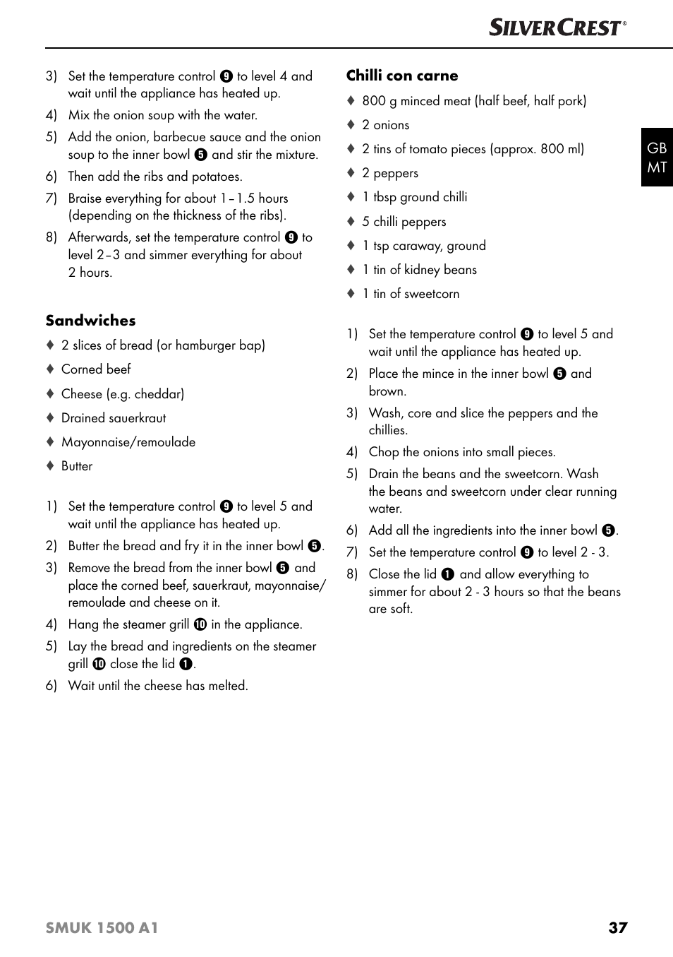 Silvercrest SMUK 1500 A1 User Manual | Page 40 / 64