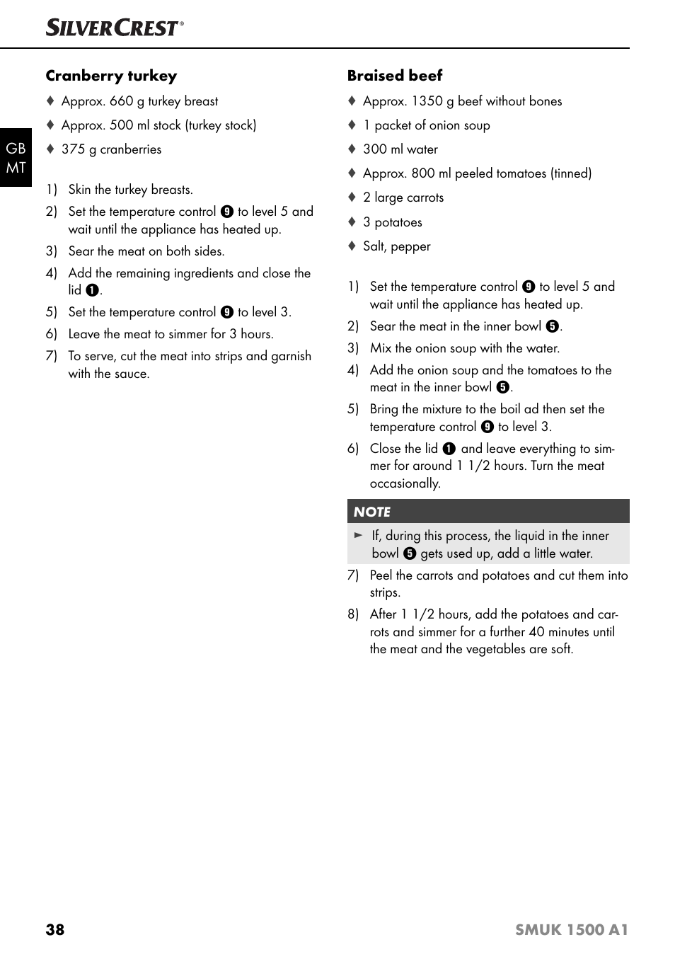 Silvercrest SMUK 1500 A1 User Manual | Page 41 / 64