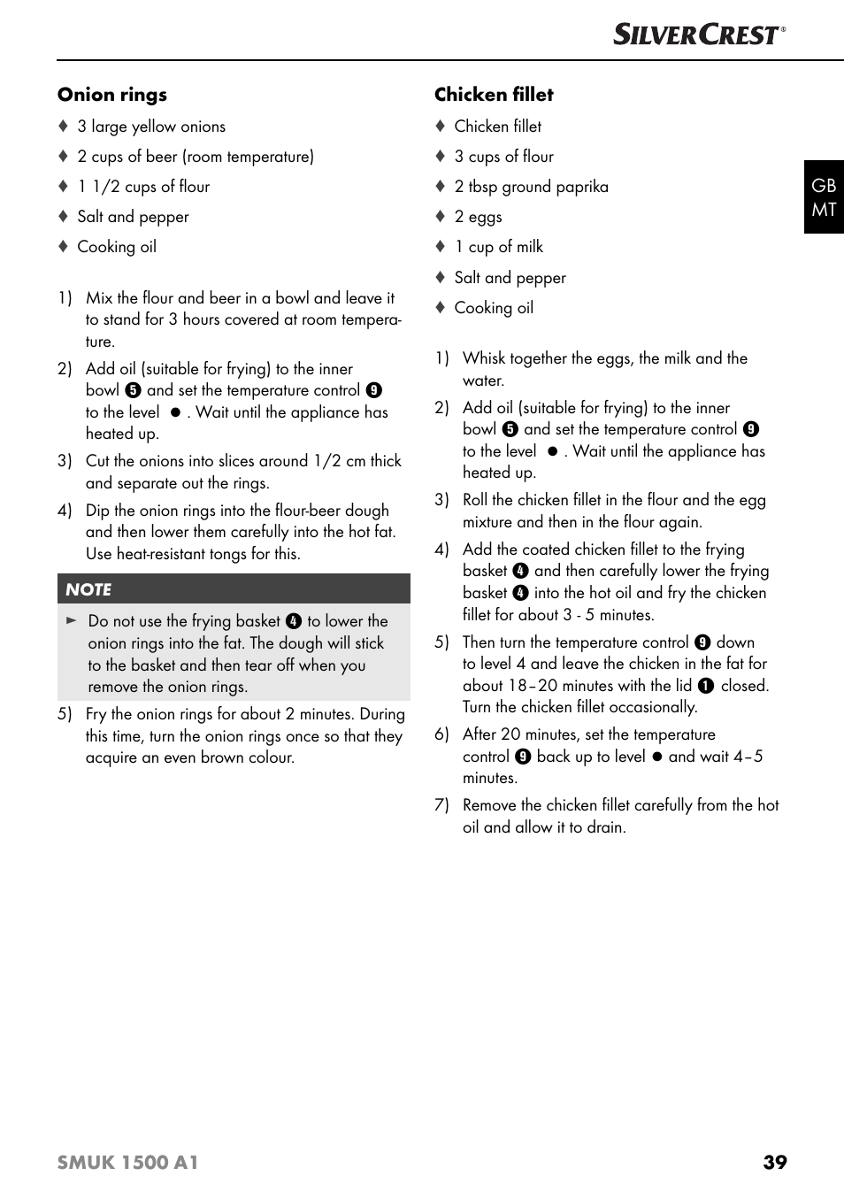 Silvercrest SMUK 1500 A1 User Manual | Page 42 / 64