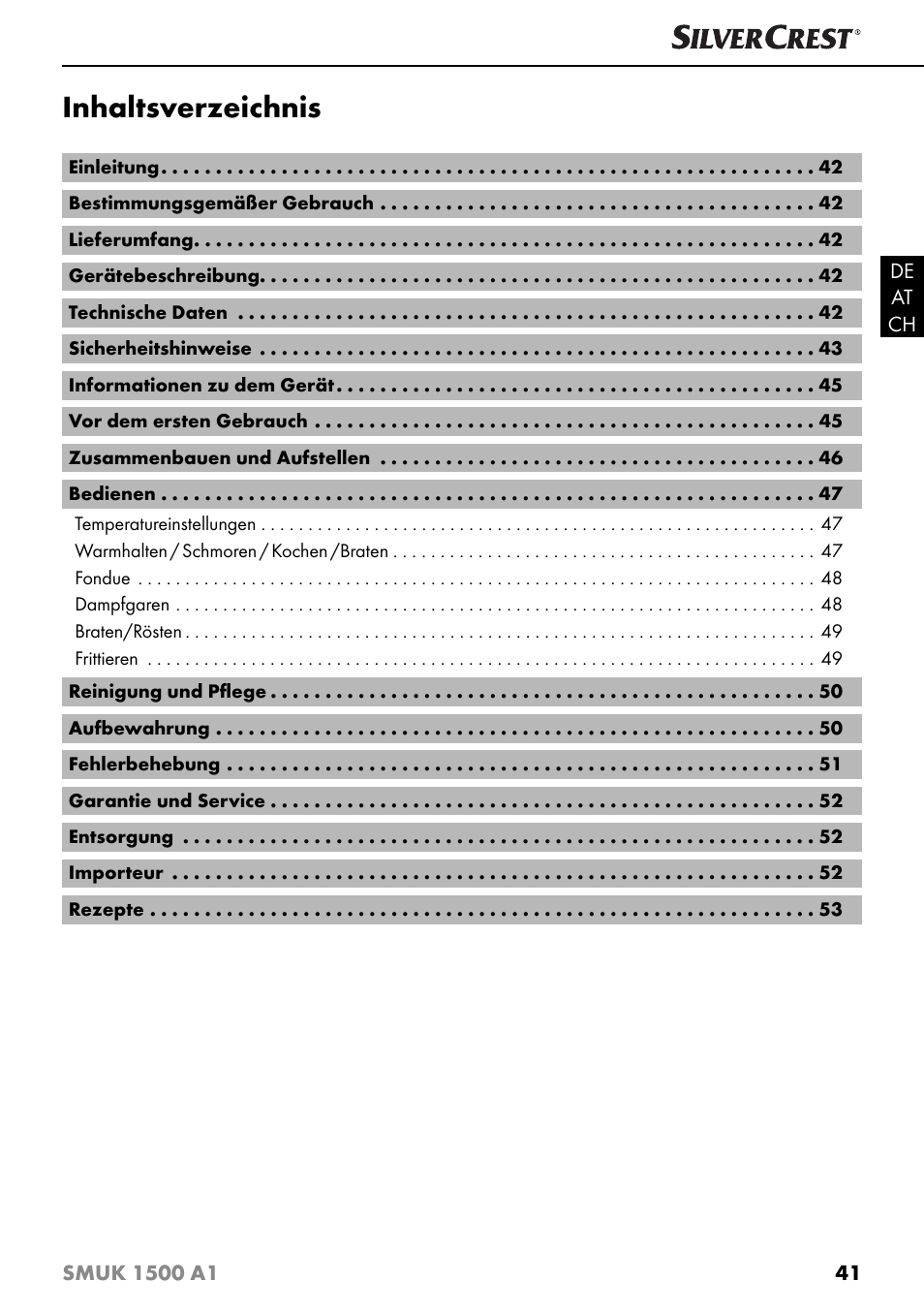 Silvercrest SMUK 1500 A1 User Manual | Page 44 / 64