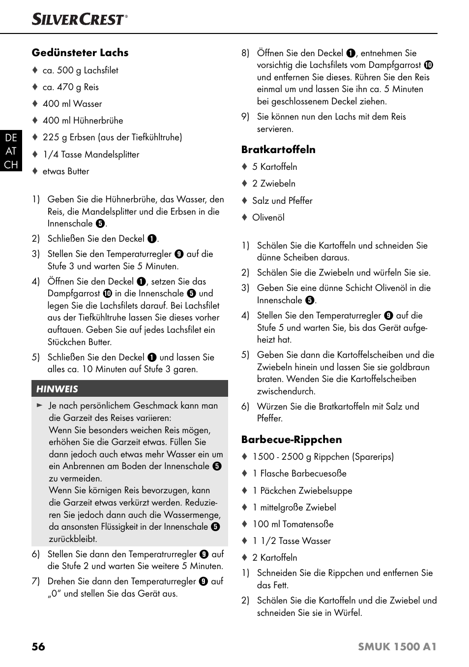 Silvercrest SMUK 1500 A1 User Manual | Page 59 / 64