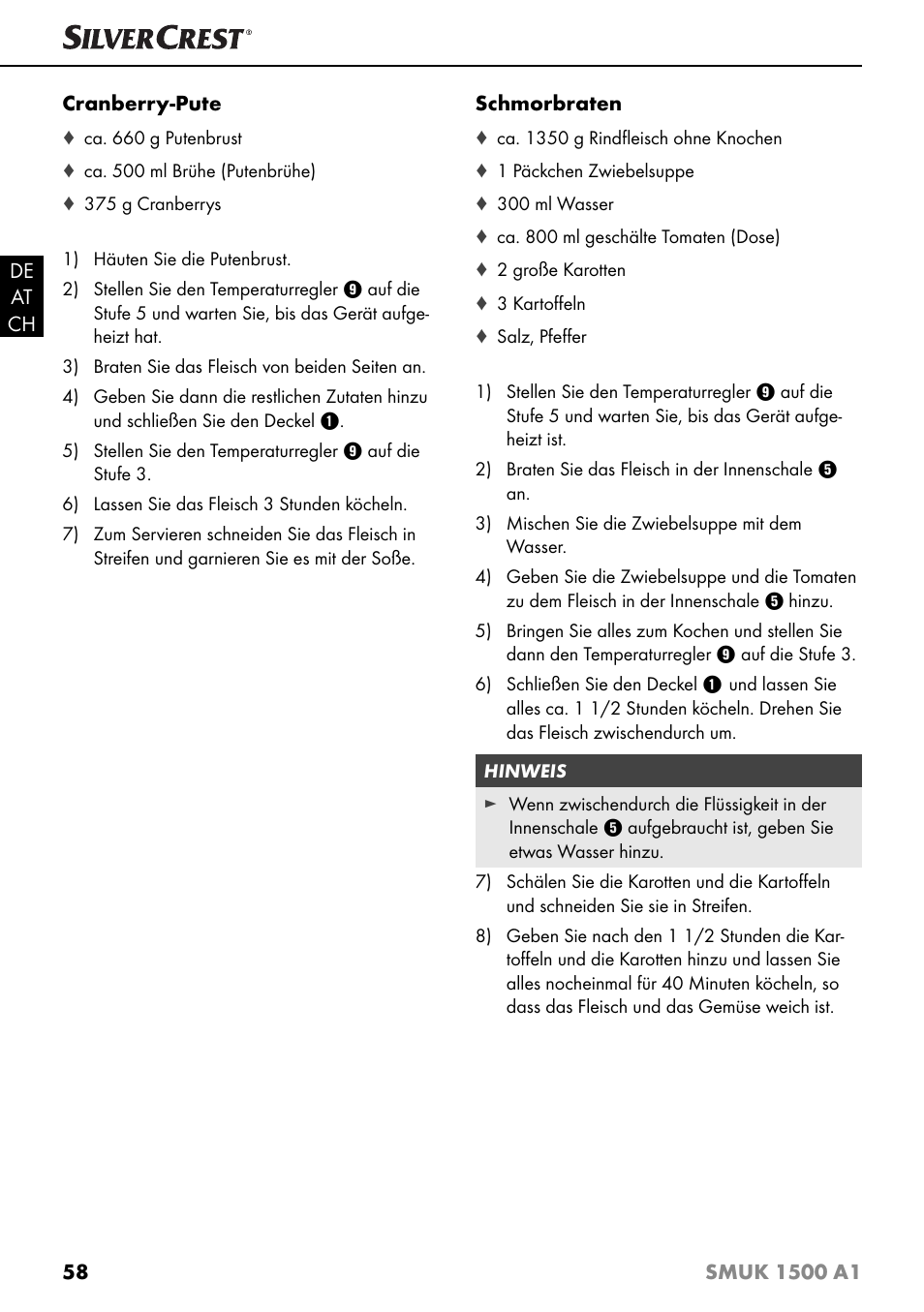 Silvercrest SMUK 1500 A1 User Manual | Page 61 / 64