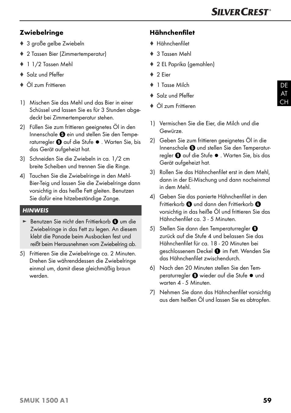 Silvercrest SMUK 1500 A1 User Manual | Page 62 / 64