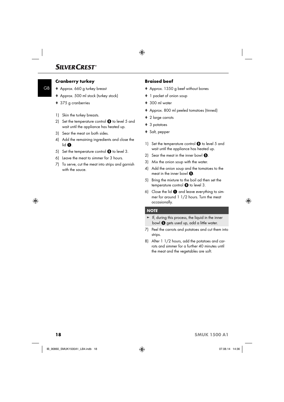 Silvercrest SMUK 1500 A1 User Manual | Page 21 / 84
