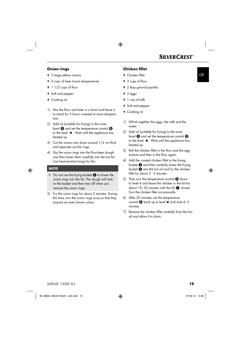 Silvercrest SMUK 1500 A1 User Manual | Page 22 / 84