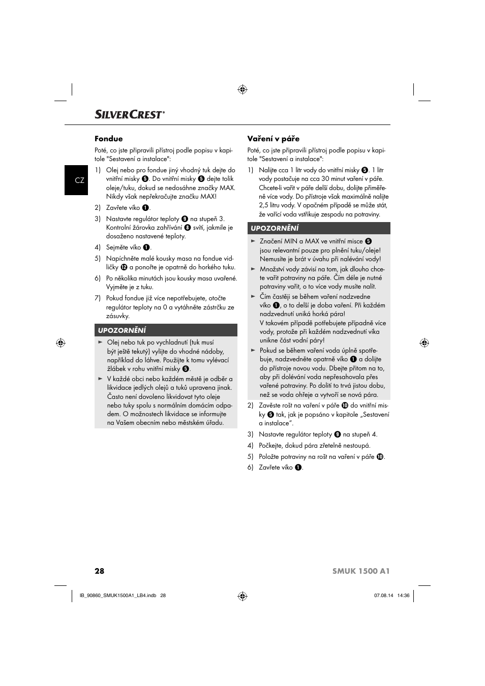 Silvercrest SMUK 1500 A1 User Manual | Page 31 / 84