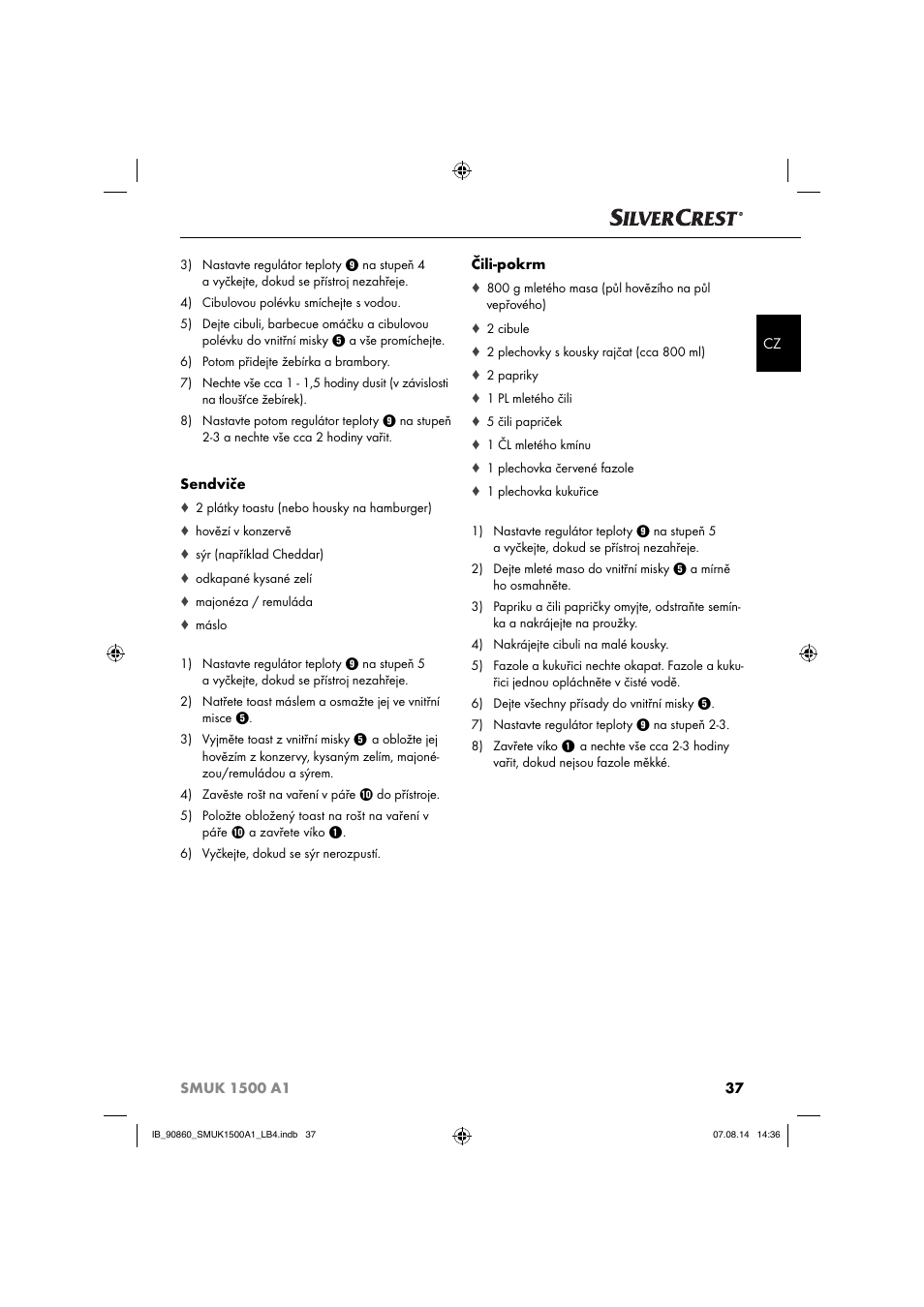 Silvercrest SMUK 1500 A1 User Manual | Page 40 / 84