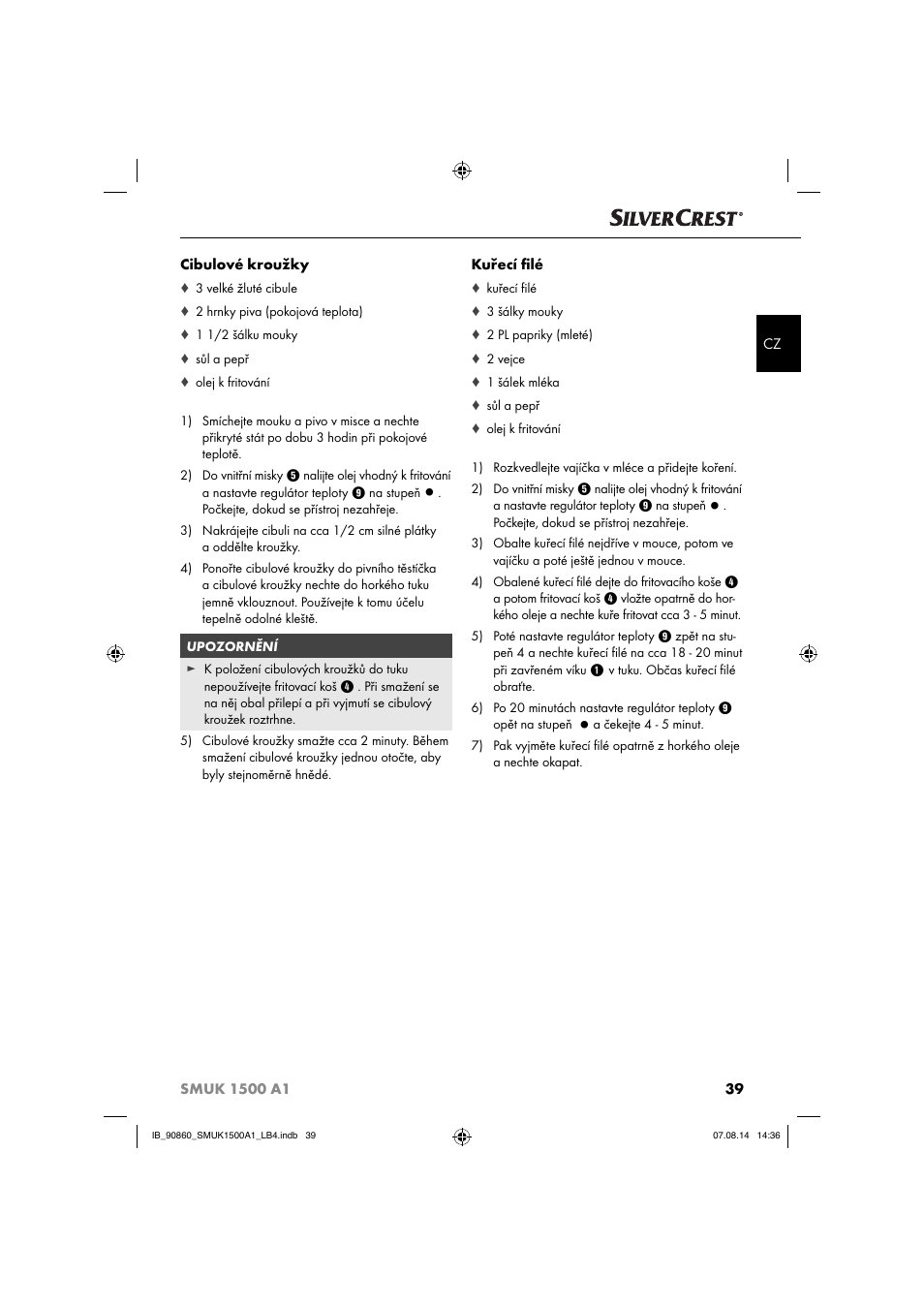 Silvercrest SMUK 1500 A1 User Manual | Page 42 / 84