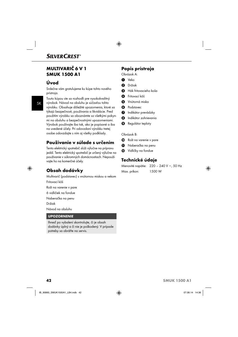 Silvercrest SMUK 1500 A1 User Manual | Page 45 / 84