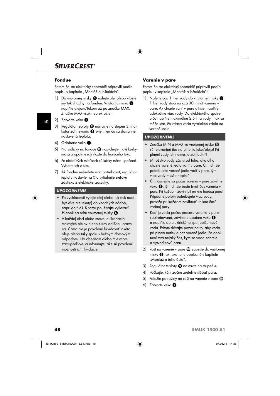 Silvercrest SMUK 1500 A1 User Manual | Page 51 / 84
