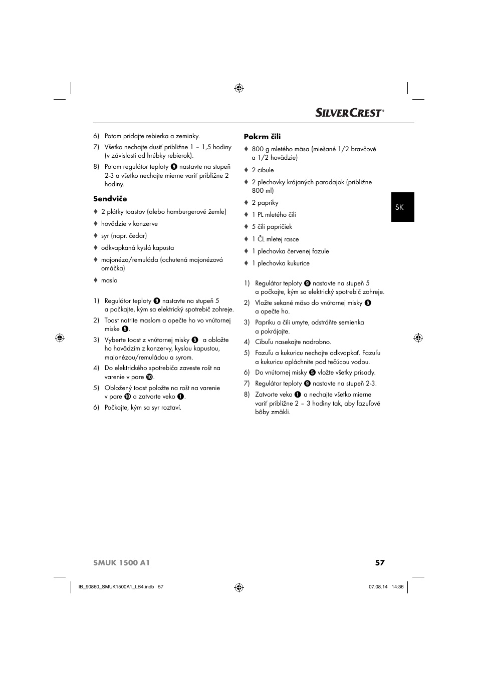 Silvercrest SMUK 1500 A1 User Manual | Page 60 / 84