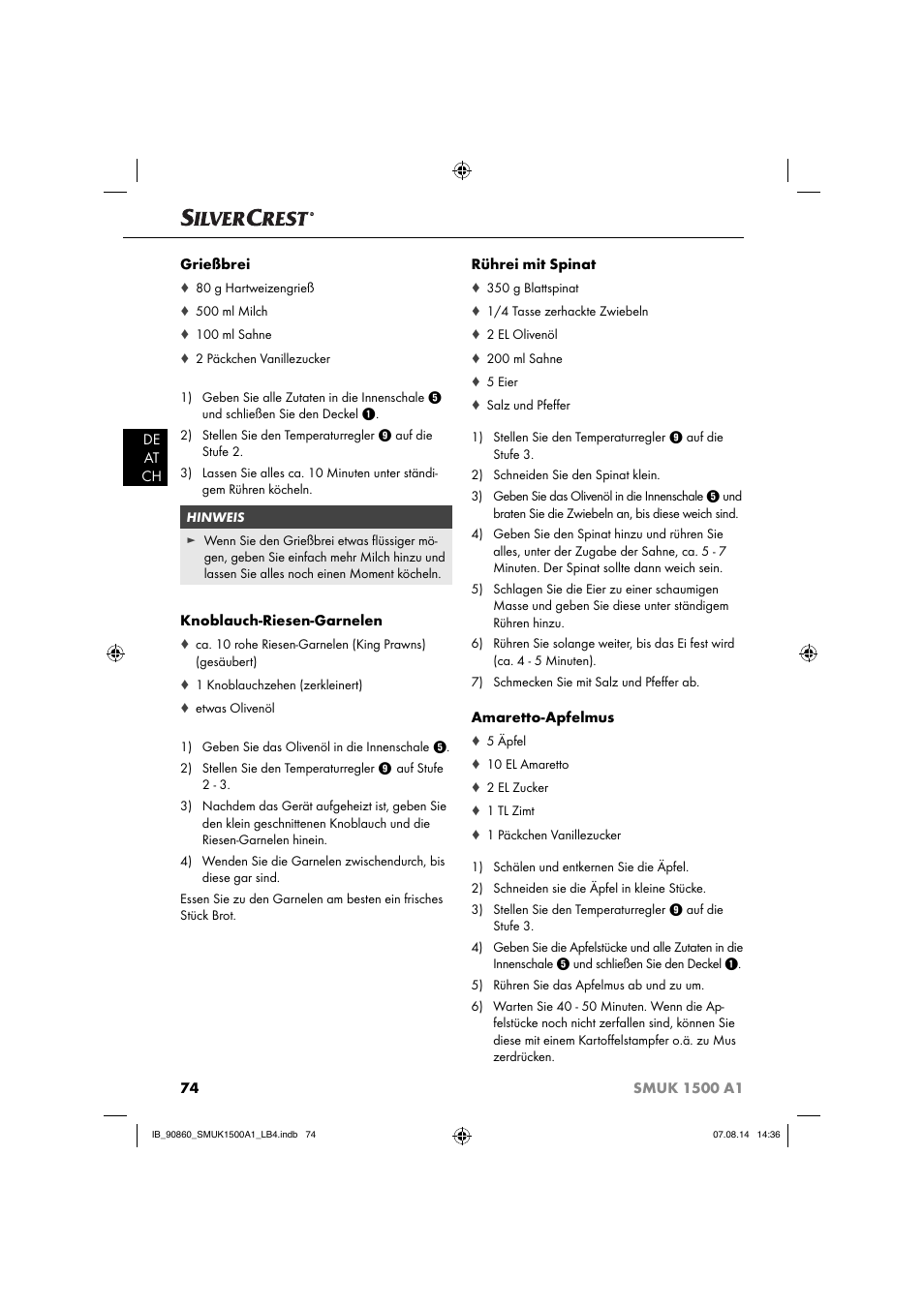 Silvercrest SMUK 1500 A1 User Manual | Page 77 / 84