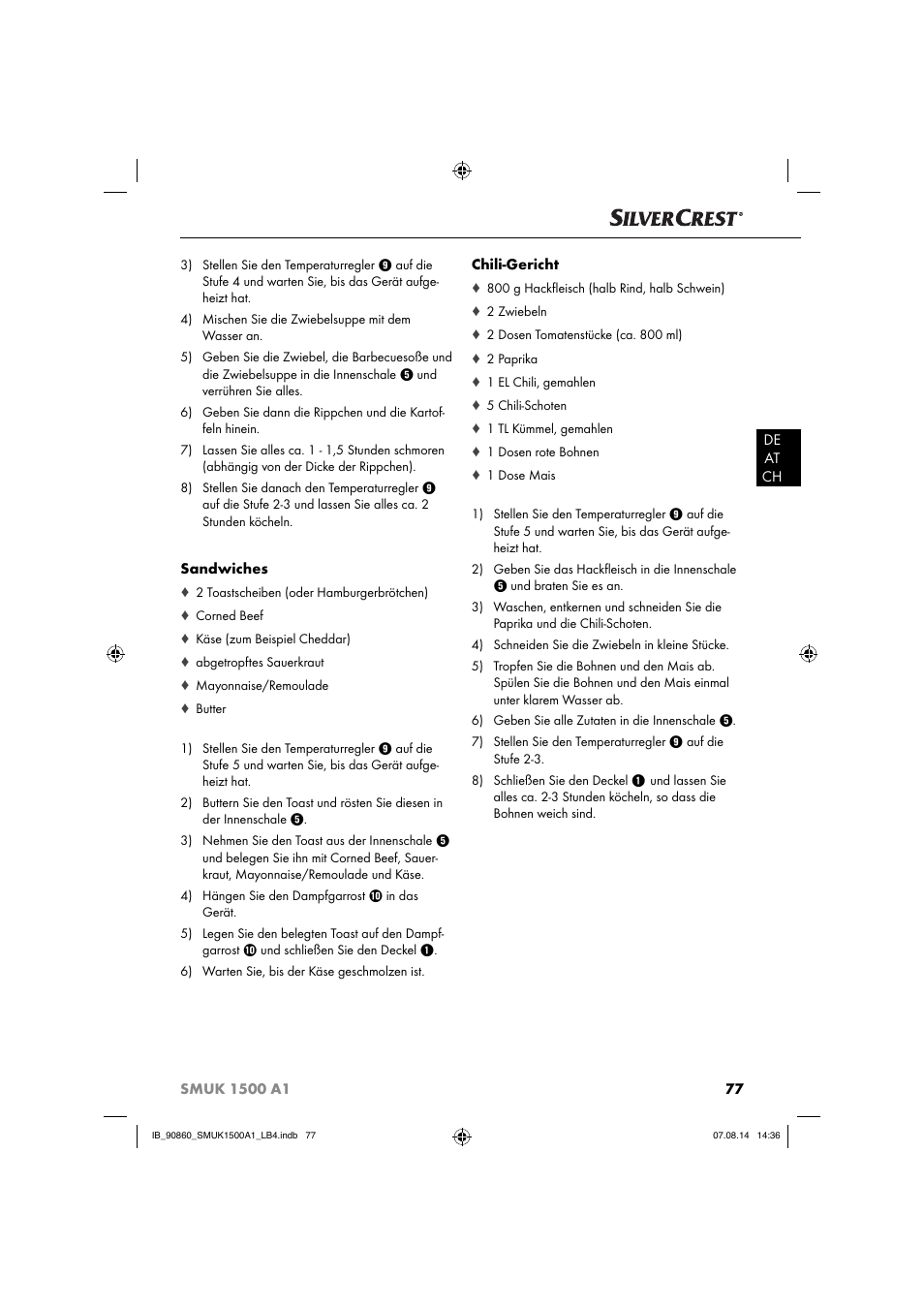 Silvercrest SMUK 1500 A1 User Manual | Page 80 / 84