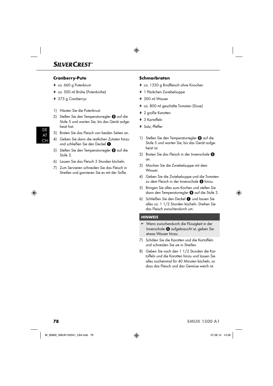 Silvercrest SMUK 1500 A1 User Manual | Page 81 / 84