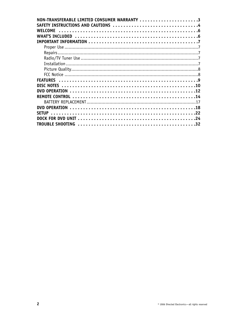 Directed Video HD1020 User Manual | Page 2 / 38