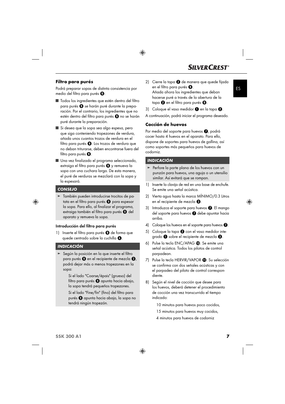 Silvercrest SSK 300 A1 User Manual | Page 10 / 60