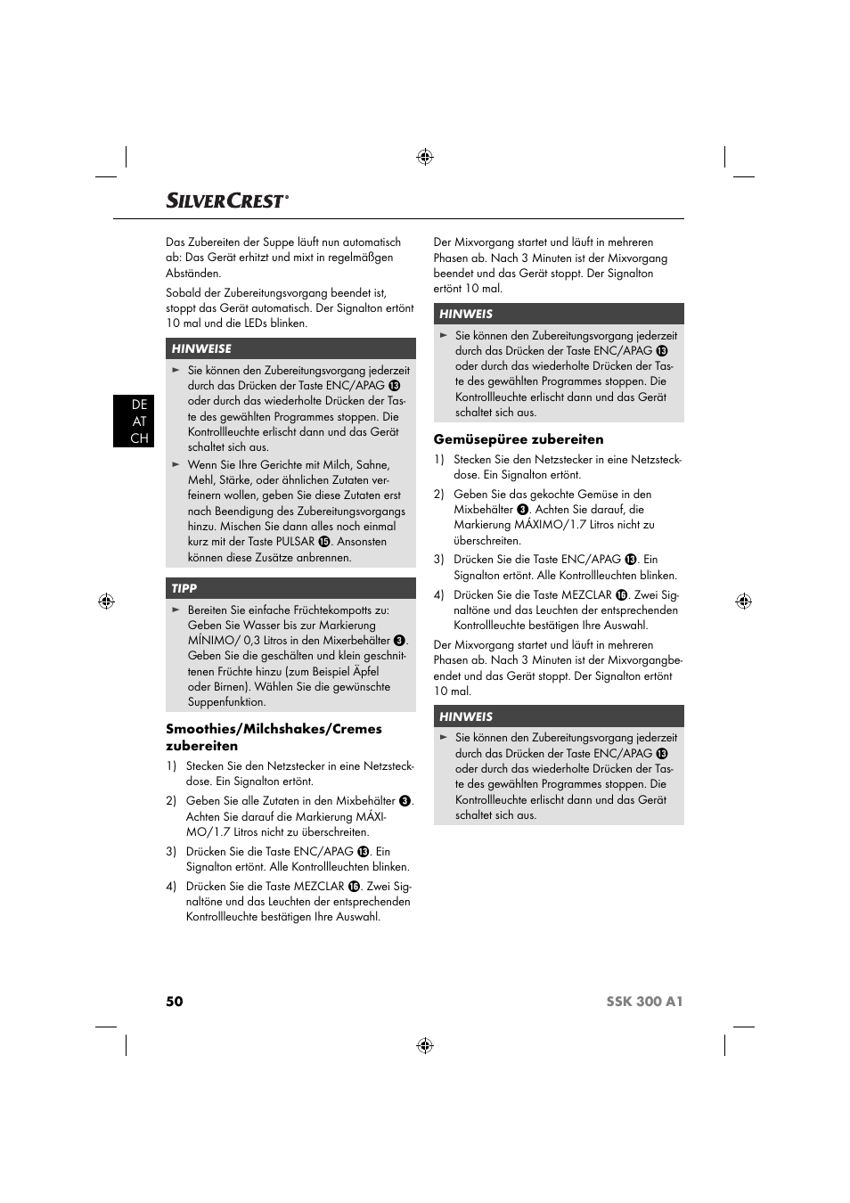 Silvercrest SSK 300 A1 User Manual | Page 51 / 60