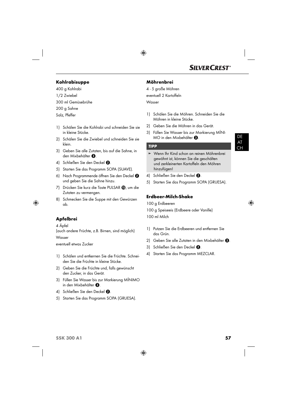 Silvercrest SSK 300 A1 User Manual | Page 58 / 60