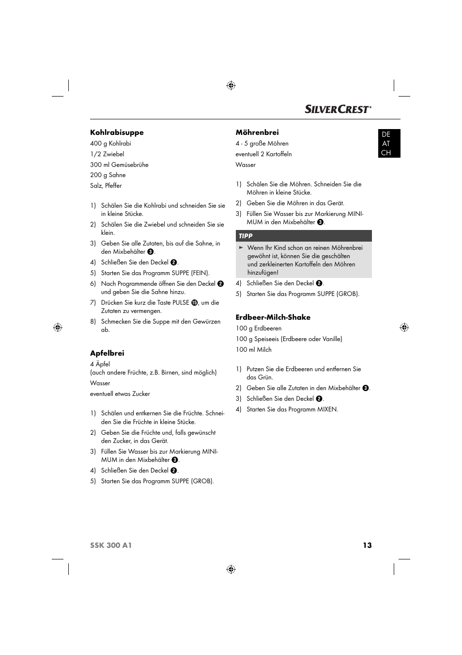 Silvercrest SSK 300 A1 User Manual | Page 16 / 60