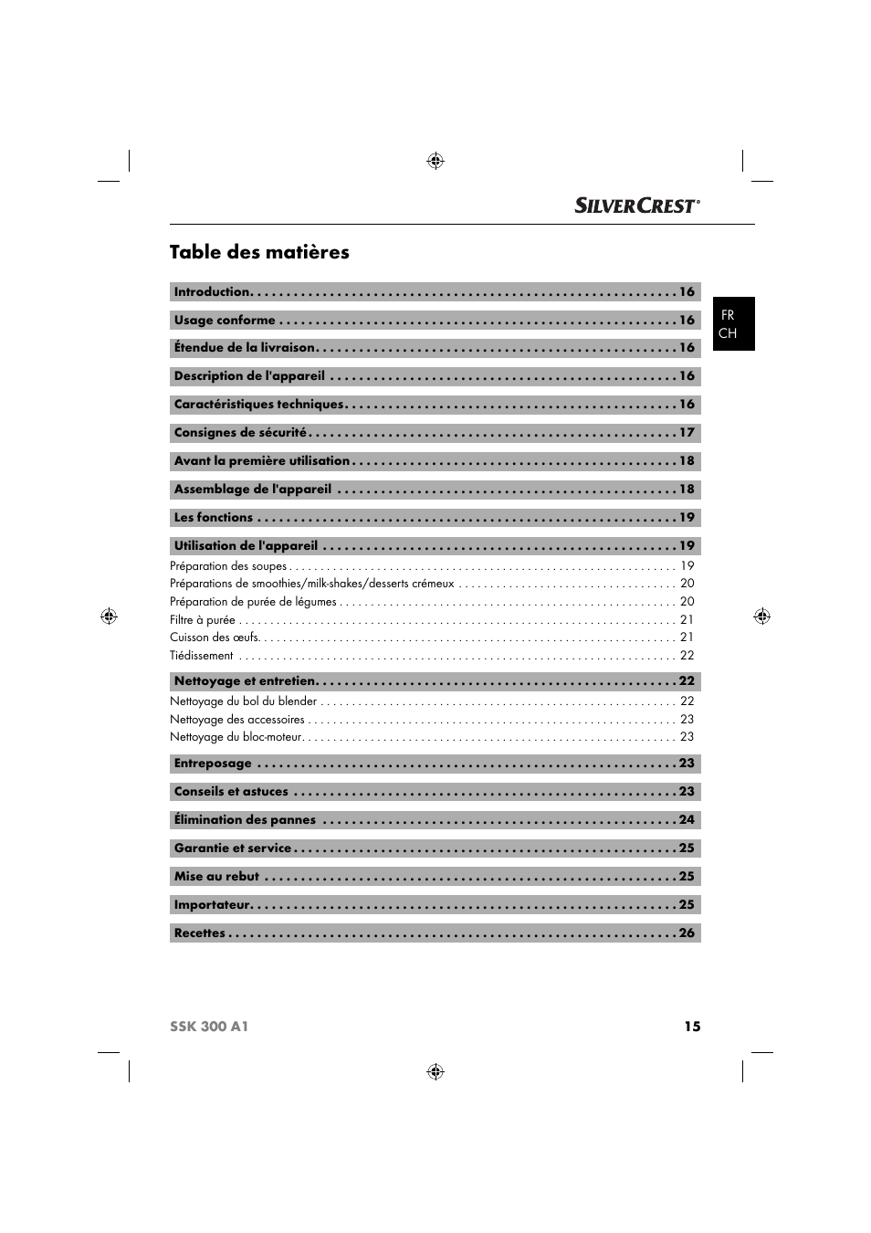 Silvercrest SSK 300 A1 User Manual | Page 18 / 60