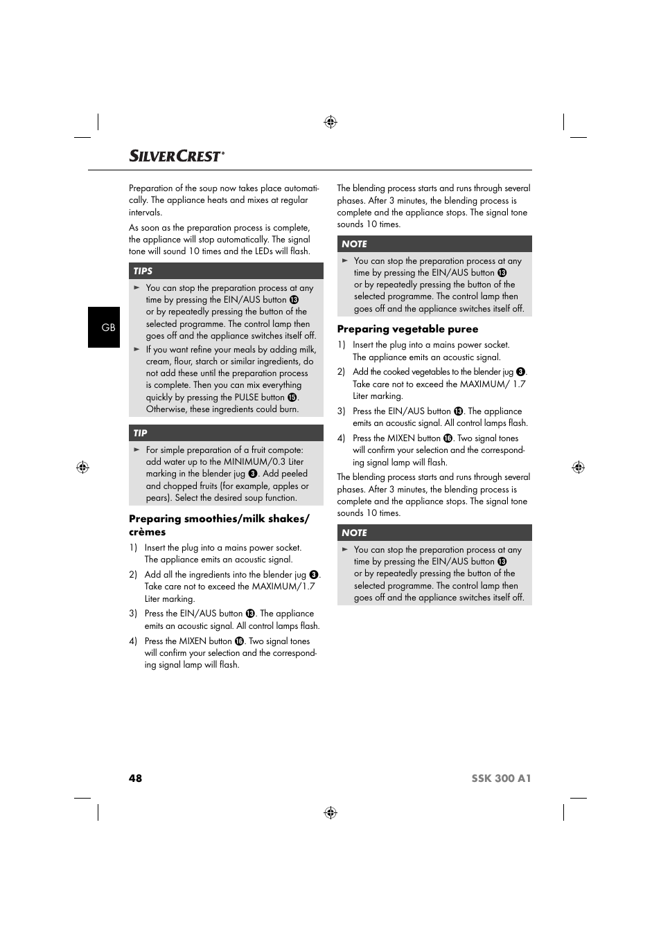 Silvercrest SSK 300 A1 User Manual | Page 51 / 60