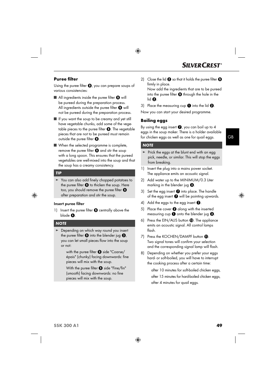 Silvercrest SSK 300 A1 User Manual | Page 52 / 60