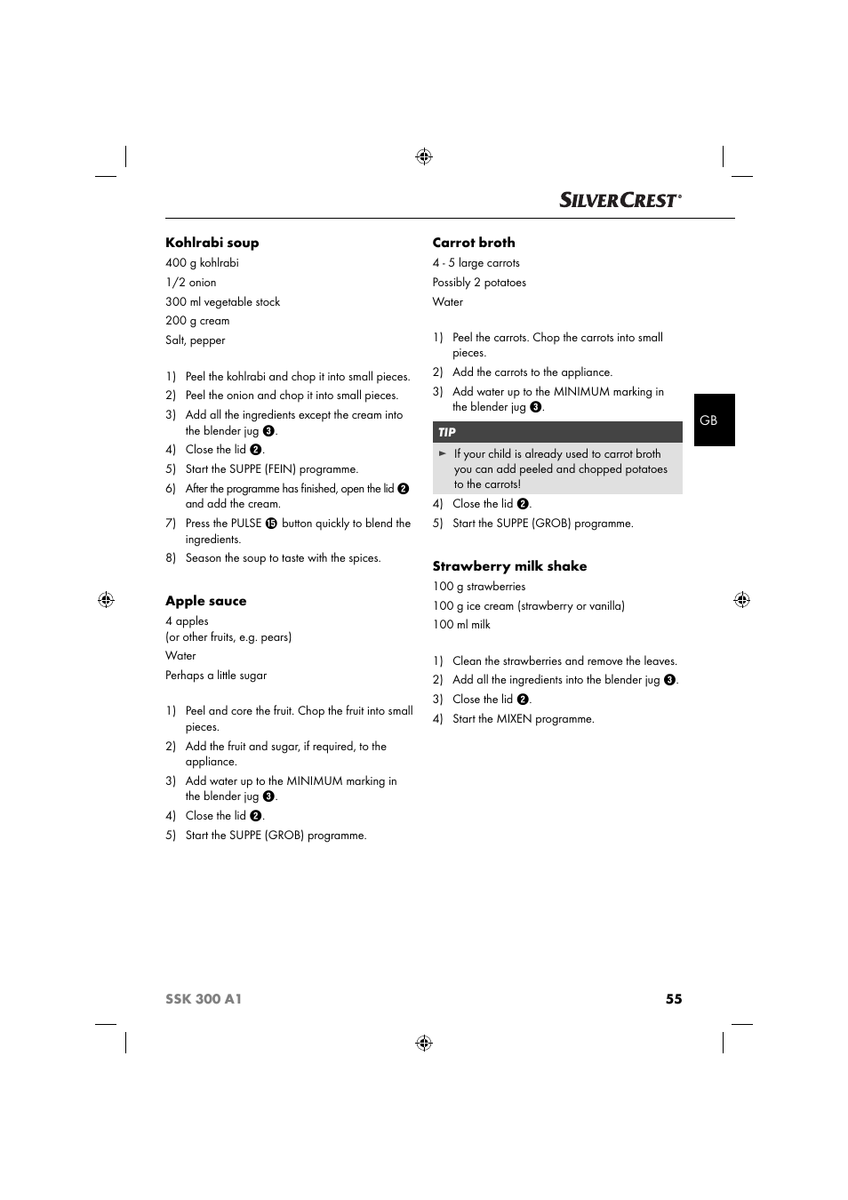 Silvercrest SSK 300 A1 User Manual | Page 58 / 60