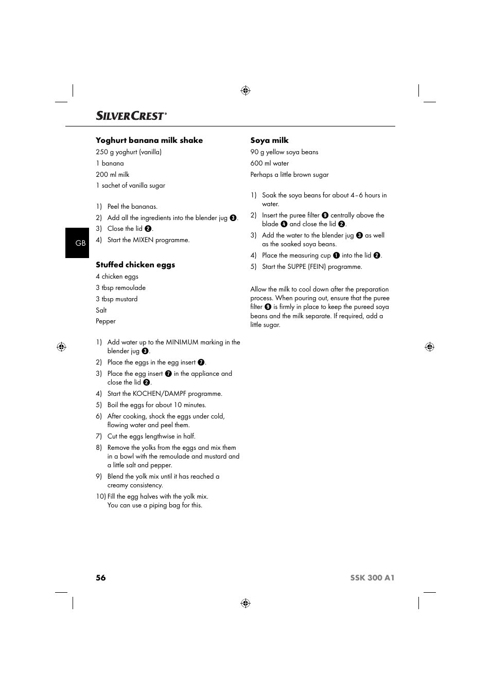 Silvercrest SSK 300 A1 User Manual | Page 59 / 60