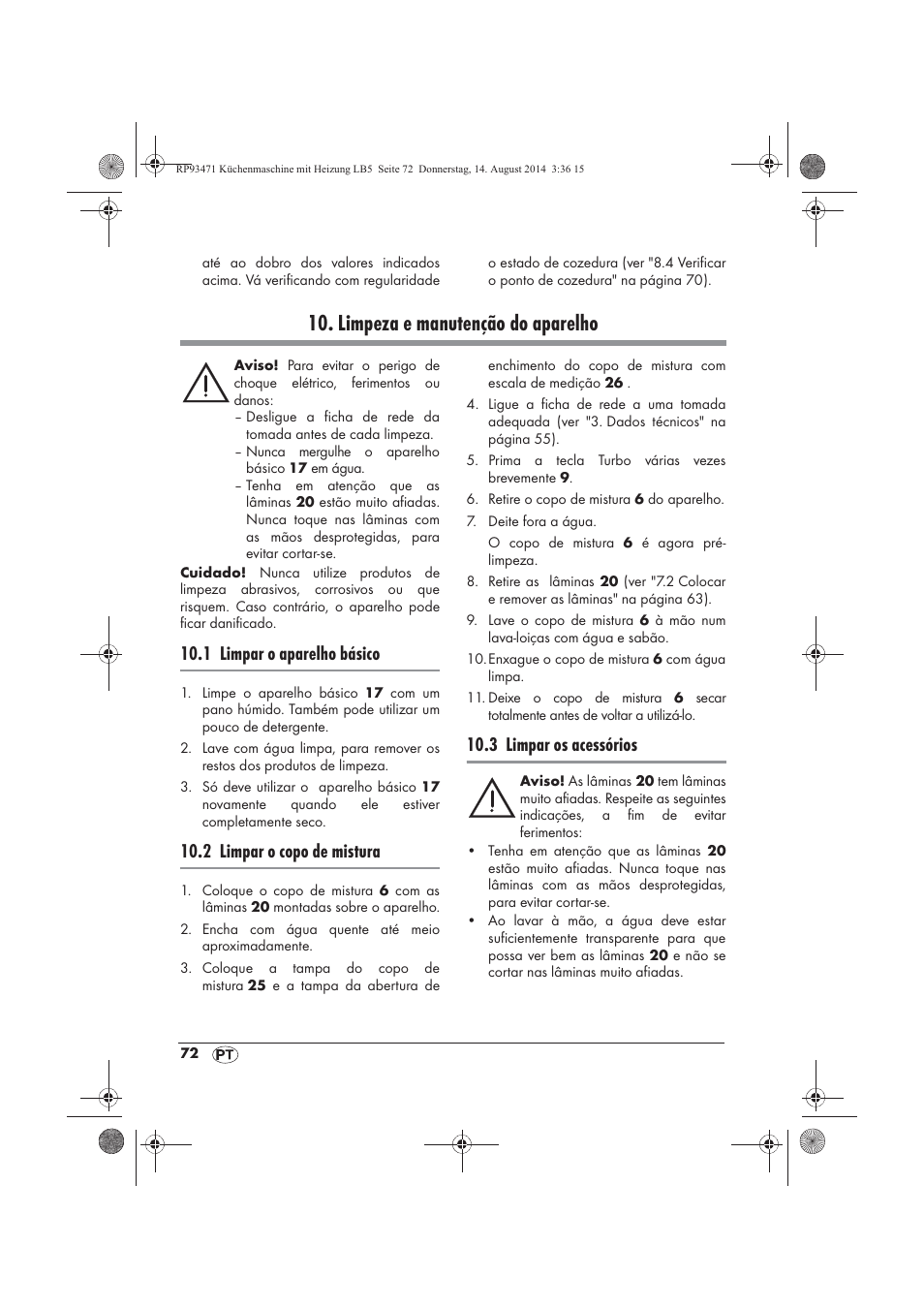 Limpeza e manutenção do aparelho, 1 limpar o aparelho básico, 2 limpar o copo de mistura | 3 limpar os acessórios | Silvercrest SKMH 1100 A1 User Manual | Page 74 / 130