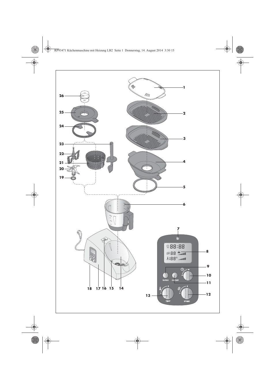 Silvercrest SKMH 1100 A1 User Manual | Page 3 / 106