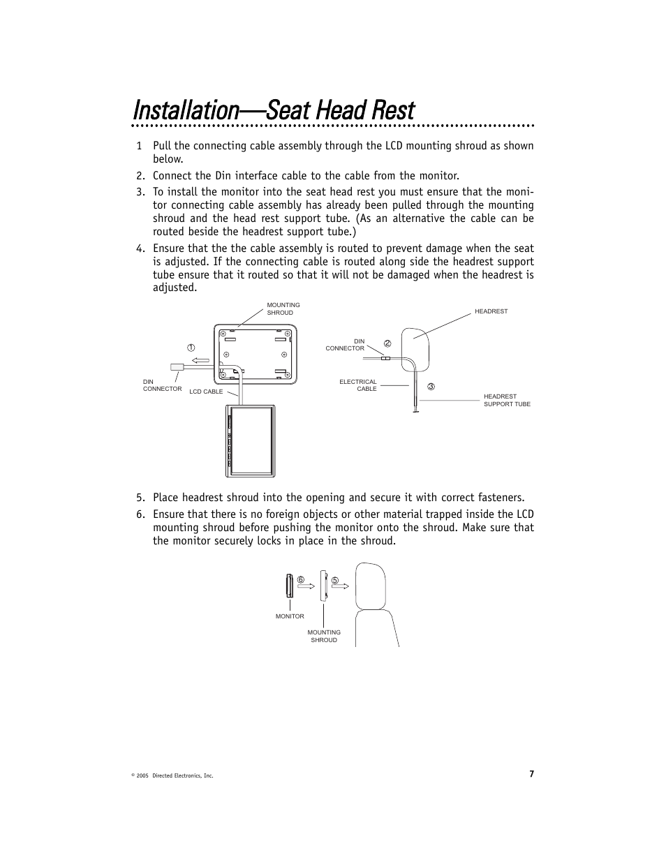 Directed Video HVM580 User Manual | Page 7 / 16