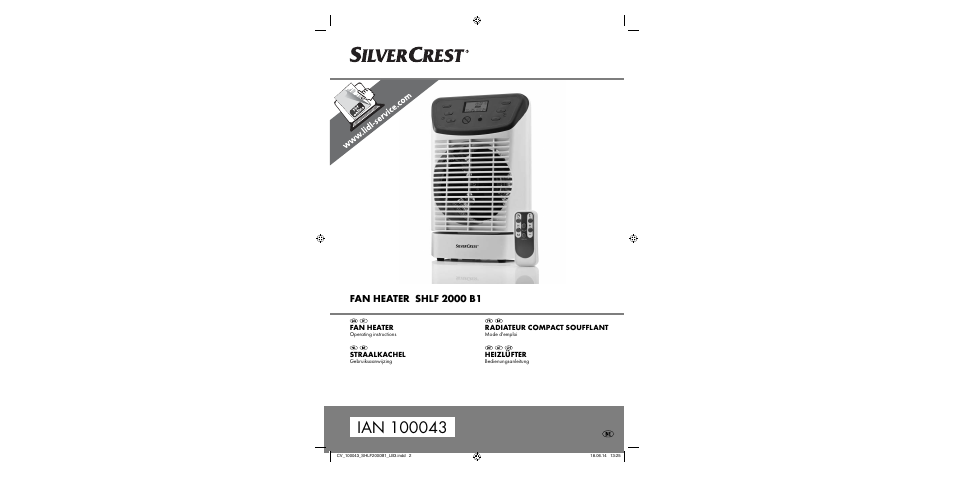 Silvercrest SHLF 2000 B1 User Manual | 76 pages